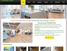 Tablet Screenshot of cheaperfloors.com